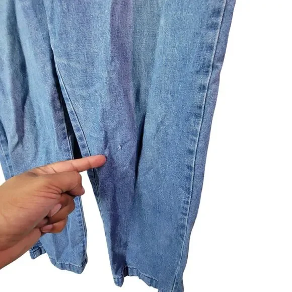 Riders by LEE Womens Size 10P Blue Solid Mom Jeans - Picture 4 of 11